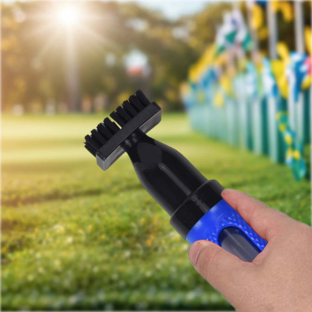 Golf Club Cleaner Brush Golf Cleaning Brush with Bottle & Clip Golf Club Groove Cleaner Brush Portable Golf Cue Brush for Golf