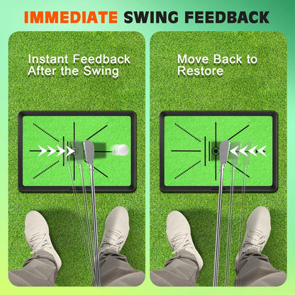 Golf Hitting Mat, Golf Mat Practice Indoor & Outdoor for Swing Path Feedback, 16"X12" Replaceable Golf Putting/Training/Swing Mat, Golf Accessories for Men & Women