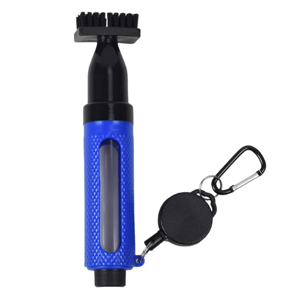 Golf Club Cleaner Brush Golf Cleaning Brush with Bottle & Clip Golf Club Groove Cleaner Brush Portable Golf Cue Brush for Golf