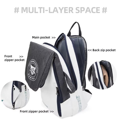 Foldable Tennis Paddle Backpack Squash Badminton Racket Bag Padel Racquetball Carrying Handbag Man Large Capacity Sports Bags