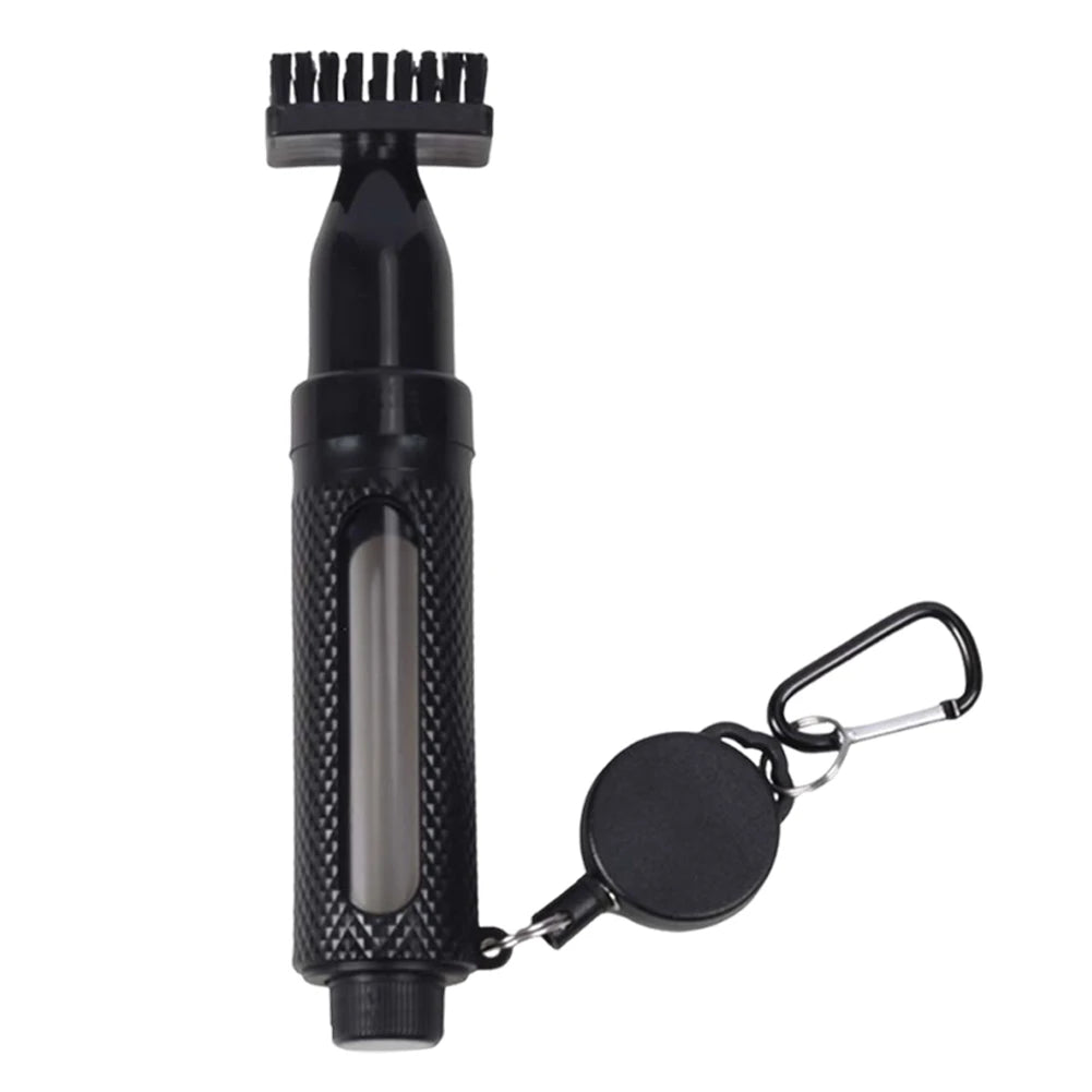 Golf Club Cleaner Brush Golf Cleaning Brush with Bottle & Clip Golf Club Groove Cleaner Brush Portable Golf Cue Brush for Golf